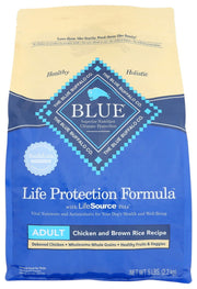 BLUE BUFFALO: Food Dog Adlt Chkn Brw Rc, 5 LB - No Brand For Less