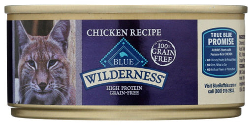 BLUE BUFFALO: Wilderness Adult Cat Food Chicken Recipe, 5.50 oz - No Brand For Less 