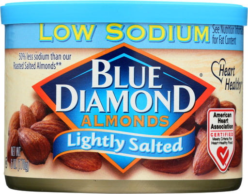 BLUE DIAMOND: Lightly Salted Almond, 6 oz - No Brand For Less
