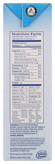 BLUE DIAMOND: Unsweetened Original Almondmilk, 64 fo - No Brand For Less