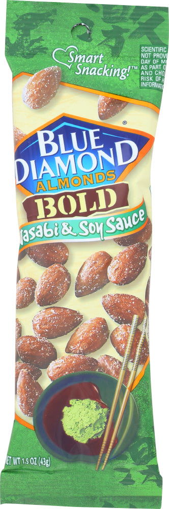 BLUE DIAMOND: Wasabi & Soy Sauce Almond Bold, 1.5 oz - No Brand For Less