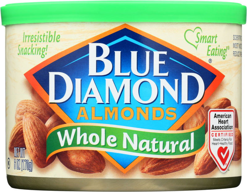 BLUE DIAMOND: Whole Natural Almonds, 6 oz - No Brand For Less