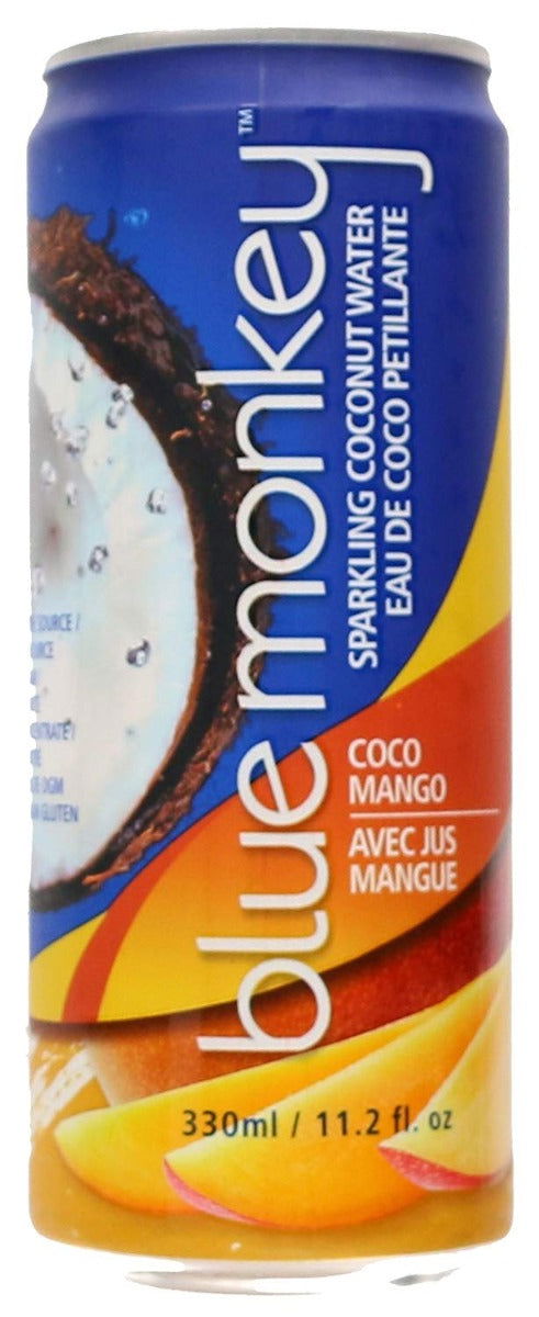 BLUE MONKEY: Sparkling Coconut Water Coco Mango, 11.2 fl oz - No Brand For Less