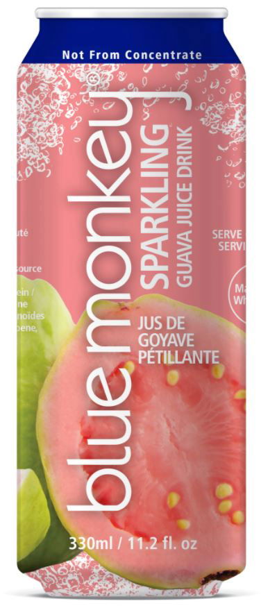 BLUE MONKEY: Sparkling Guava Juice, 11.2 fo - No Brand For Less 