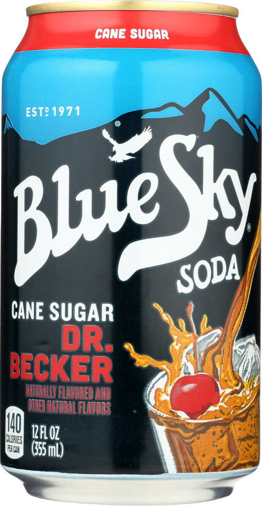 BLUE SKY: Cane Sugar Soda Dr Becker 6-12oz, 72 oz - No Brand For Less 