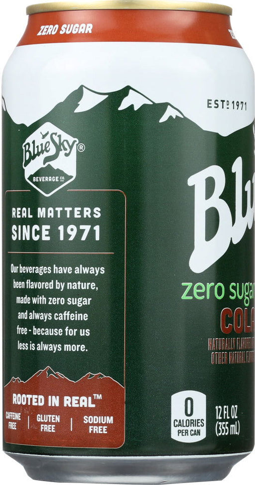 BLUE SKY: Zero Sugar Soda Cola 6-12oz, 72 oz - No Brand For Less 