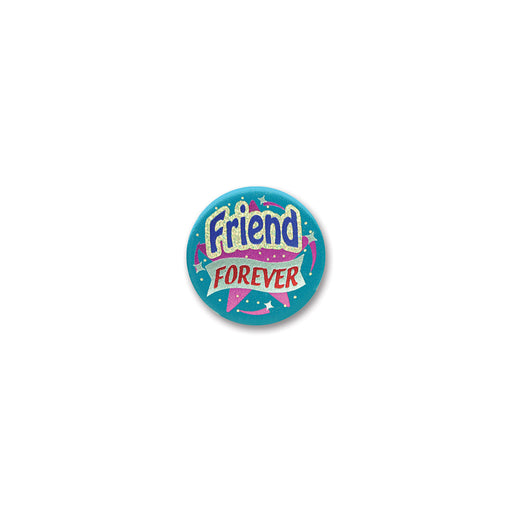 Friend Forever Satin Button – 2" – (1/Card) by Beistle for General Occasion Satin Buttons