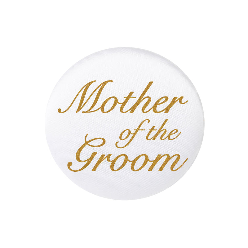 Mother Of The Groom Satin Button – 2" – (1/Card) by Beistle for Wedding Satin Buttons