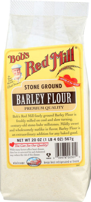 BOBS RED MILL: Flour Barley, 20 oz - No Brand For Less 