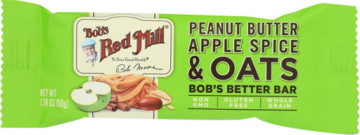 BOBS RED MILL: Peanut Butter Apple Spice & Oats Bobs Better Bar, 1.76 oz - No Brand For Less 