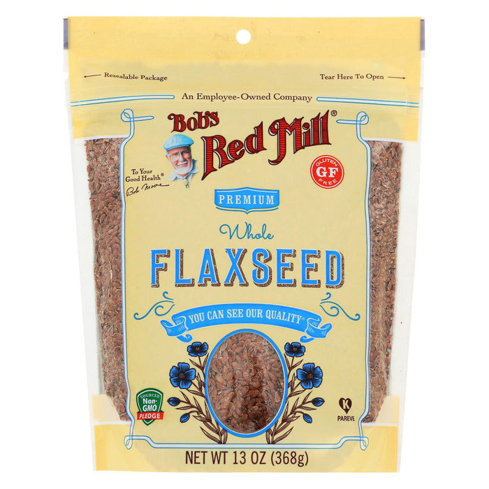 BOBS RED MILL: Premium Whole Flaxseed Brown, 13 oz - No Brand For Less 