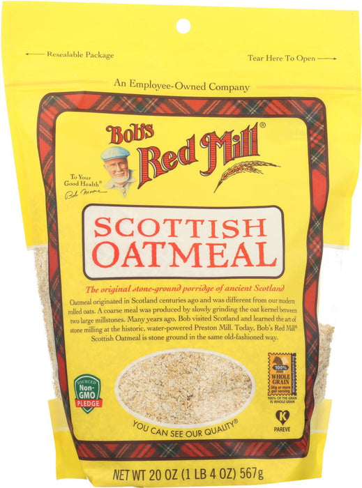 BOBS RED MILL: Scottish Oatmeal, 20 oz - No Brand For Less 