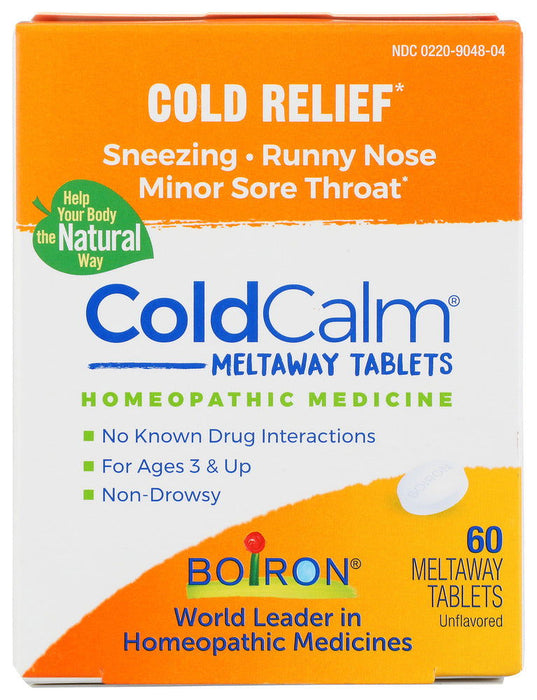 BOIRON: Coldcalm Homeopathic Cold Medicine, 60 Tablets - No Brand For Less 