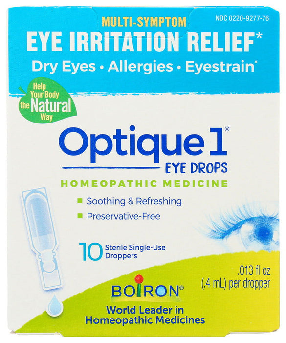 BOIRON: Optique 1 Minor Eye Irritation Drops, 10 Doses - No Brand For Less 