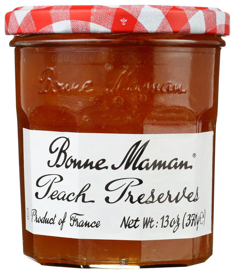 BONNE MAMAN: Peach Preserves, 13 oz - No Brand For Less