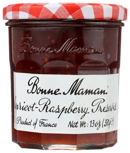 BONNE MAMAN: Preserve Aprct Rspbrry, 13 oz - No Brand For Less