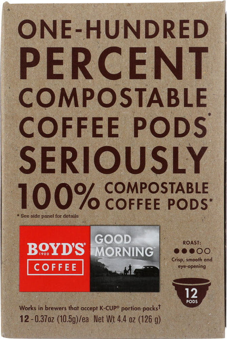 BOYDS: Good Morning Single Serve Pods, 12 cups - No Brand For Less 