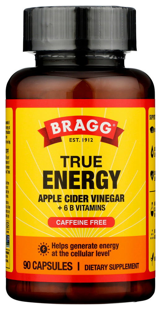 BRAGG: True Energy Apple Cider Vinegar Capsule, 90 cp - No Brand For Less