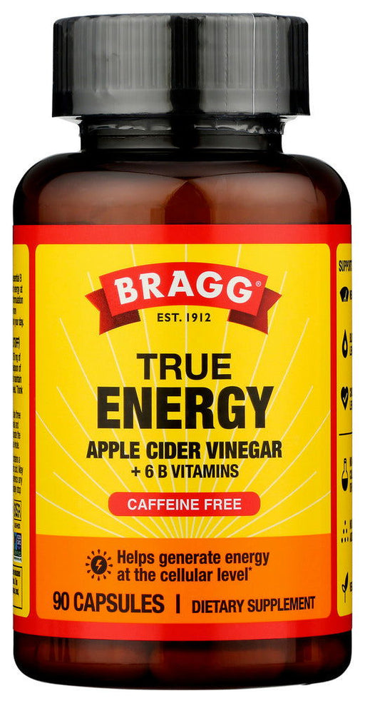 BRAGG: True Energy Apple Cider Vinegar Capsule, 90 cp - No Brand For Less