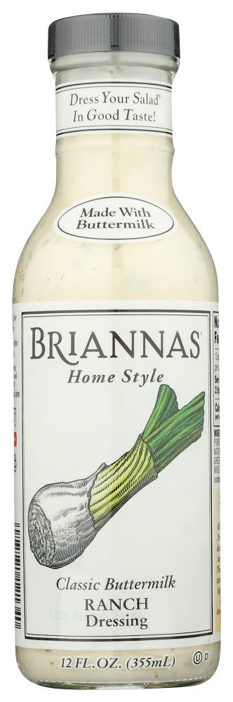 BRIANNAS: Classic Buttermilk Ranch Dressing, 12 oz - No Brand For Less