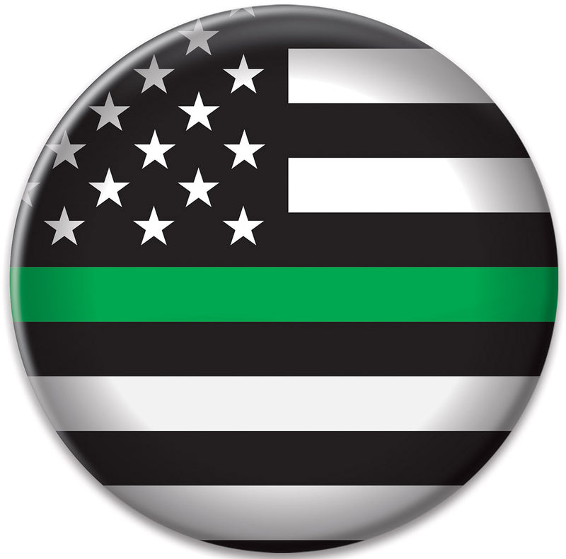 Military Button – 2" – (1/Card) by Beistle for Patriotic Printed Buttons