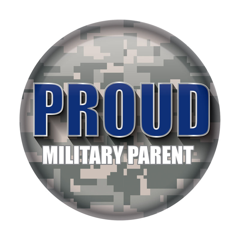 Proud Military Parent Button – 2" – (1/Card)
