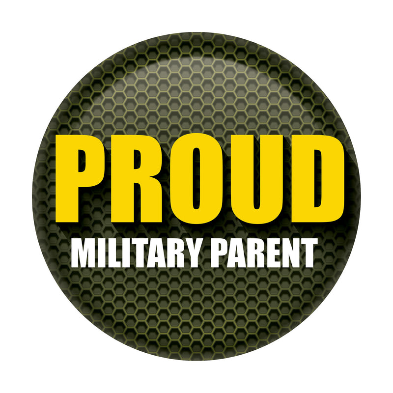 Proud Military Parent Button – 2" – (1/Card)