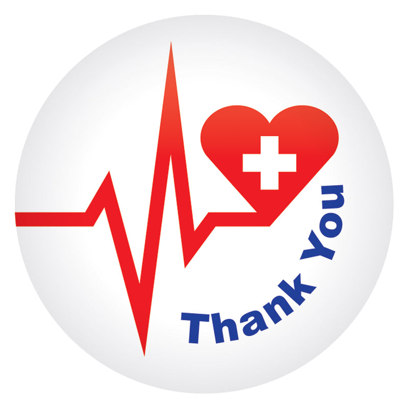 Thank You Button – 2" – (1/Card)