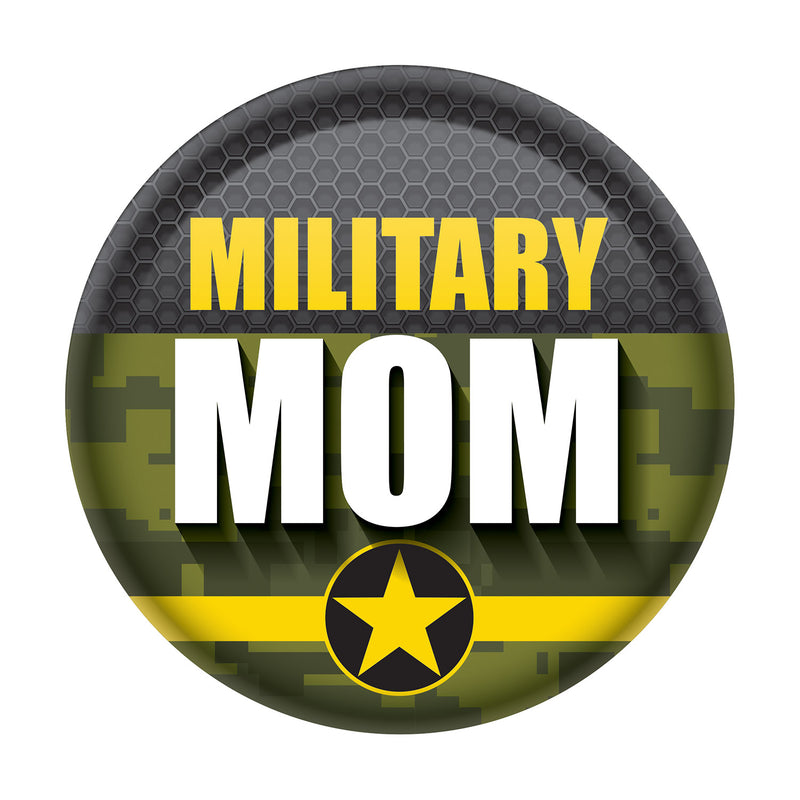 Military Mom Button – 2" – (1/Card)