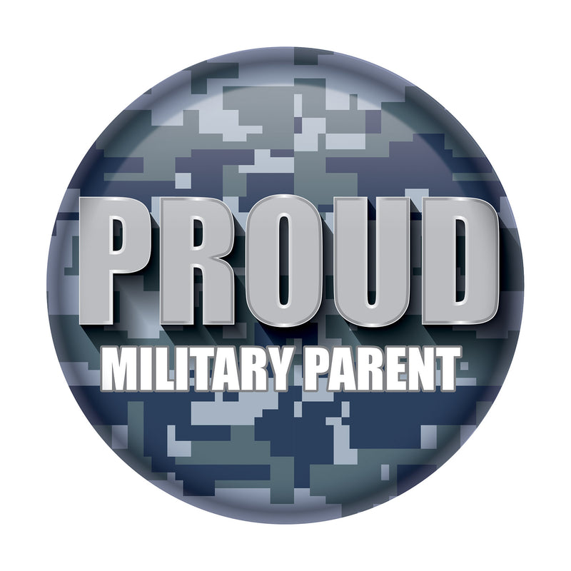 Proud Military Parent Button – 2" – (1/Card)