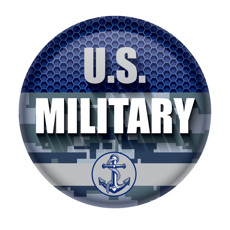 U.S. Military Button – 2" – (1/Card)