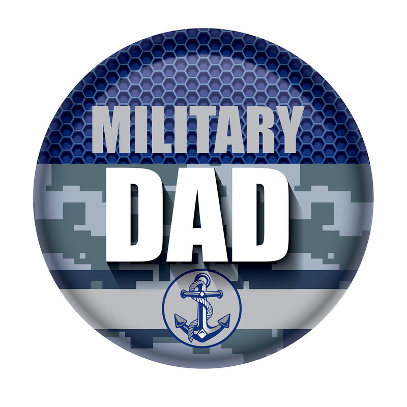 Military Dad Button – 2" – (1/Card)