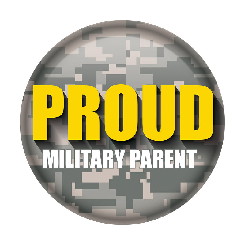 Proud Military Parent Button – 2" – (1/Card)