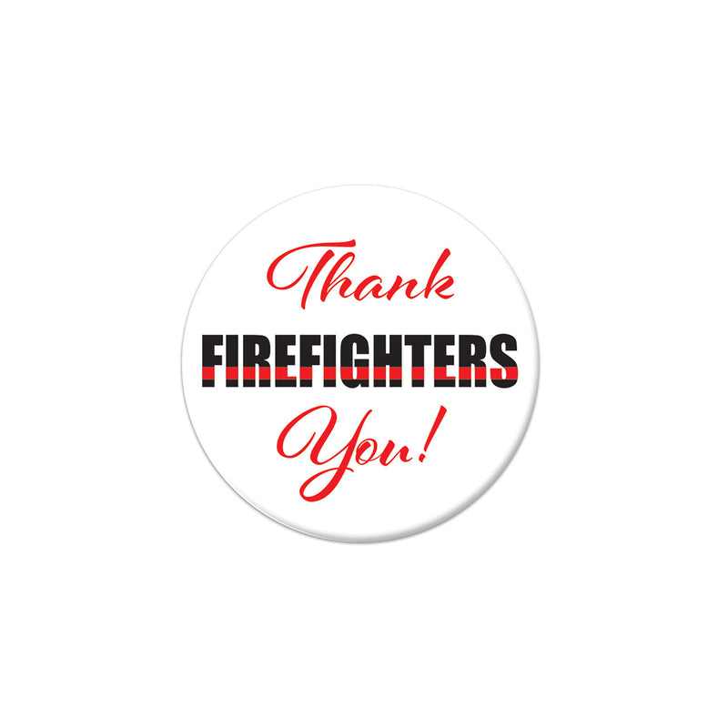 Thank You! Firefighters Button – 2" – (1/Card)