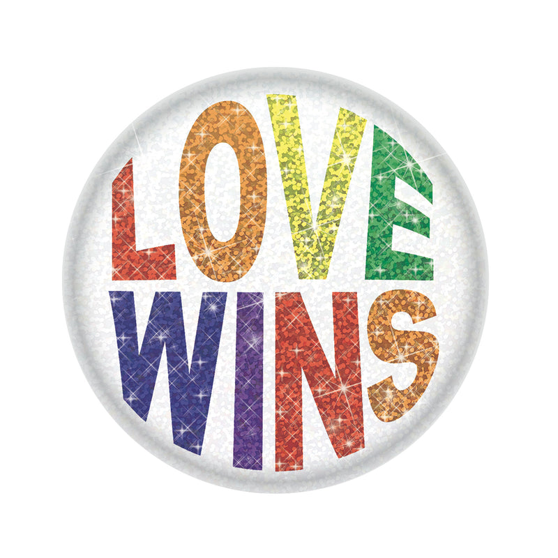 Love Wins Button – 2" – (1/Card)