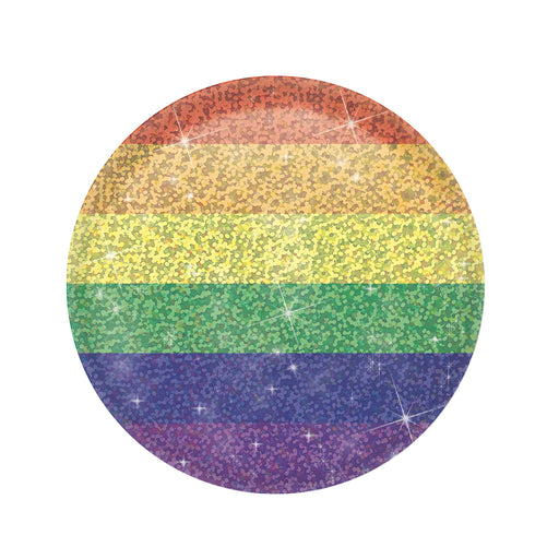 Rainbow Button – 2" – (1/Card) by Beistle for Rainbow Printed Buttons