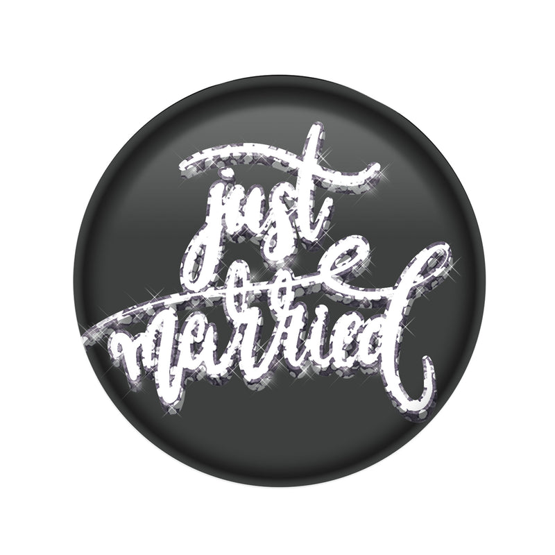 Just Married Button – 2" – (1/Card) by Beistle for Wedding Printed Buttons