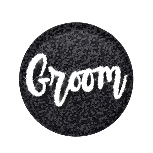 Groom Button – 2" – (1/Card) by Beistle for Wedding Printed Buttons