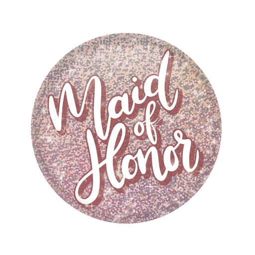 Maid Of Honor Button – 2" – (1/Card) by Beistle for Wedding Printed Buttons