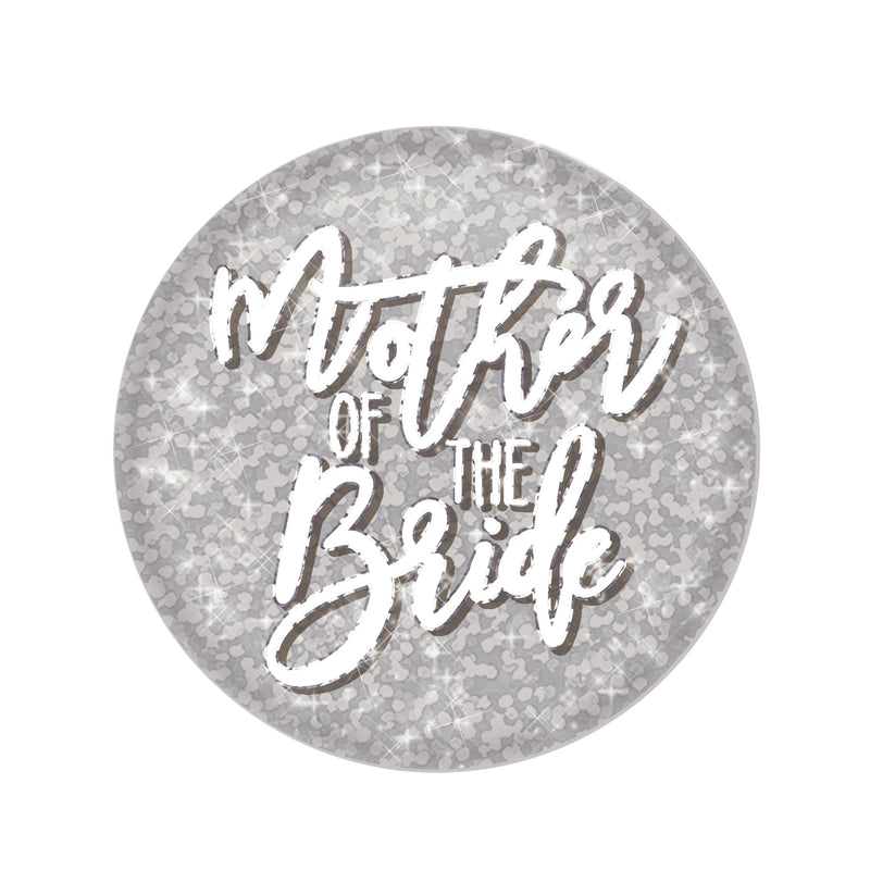 Mother of the Bride Button – 2" – (1/Card) by Beistle for Wedding Printed Buttons