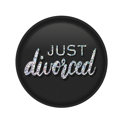 Just Divorced Button – 2" – (1/Card) by Beistle for Bachelorette Printed Buttons