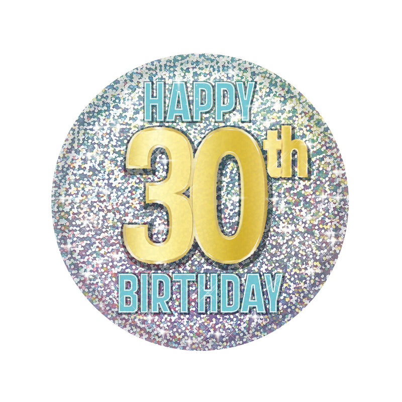 30th Birthday Button – 2" – (1/Card)