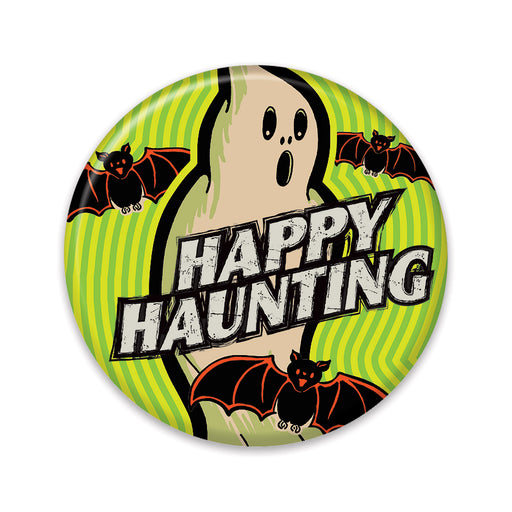 Vintage Halloween Ghost Button – 2" – (1/Card) by Beistle for Halloween-Vintage Printed Buttons