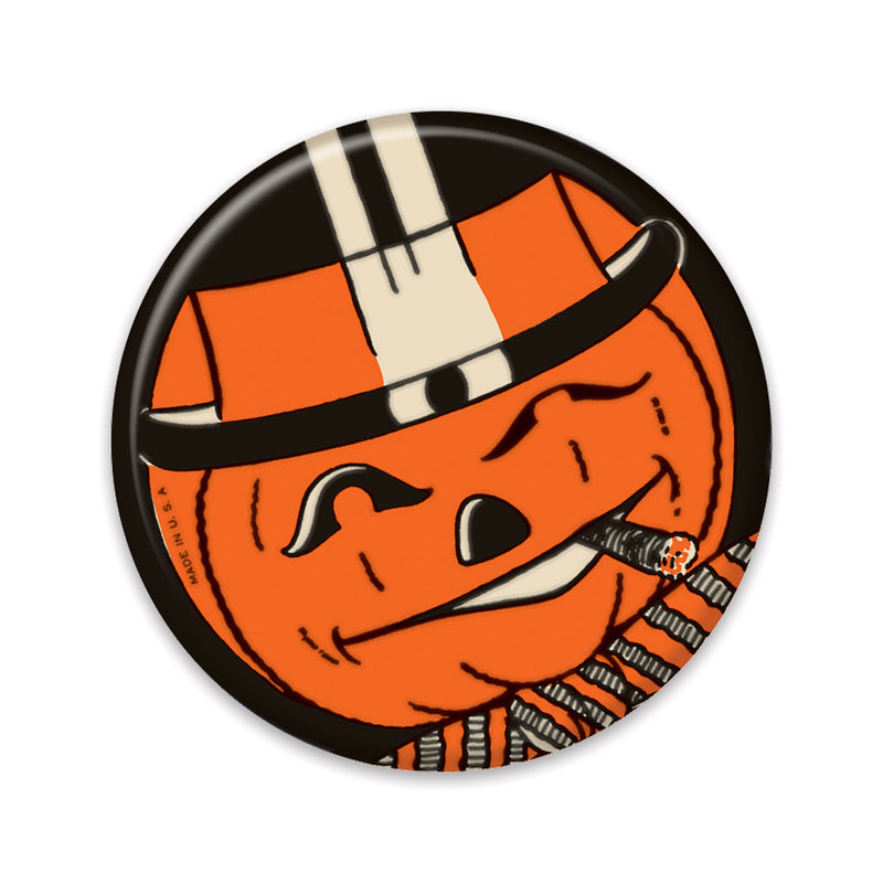 Vintage Halloween JOL Button – 2" – (1/Card) by Beistle for Halloween-Vintage Printed Buttons
