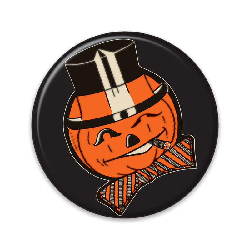 Vintage Halloween JOL Button – 2" – (1/Card) by Beistle for Halloween-Vintage Printed Buttons