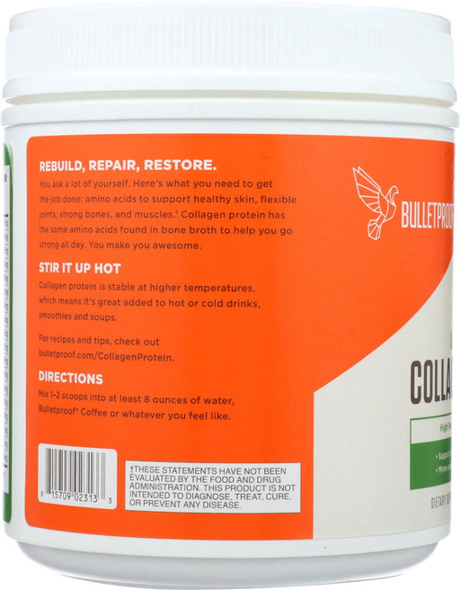 BULLETPROOF: Collagen Protein Powder, 17.6 oz - No Brand For Less 