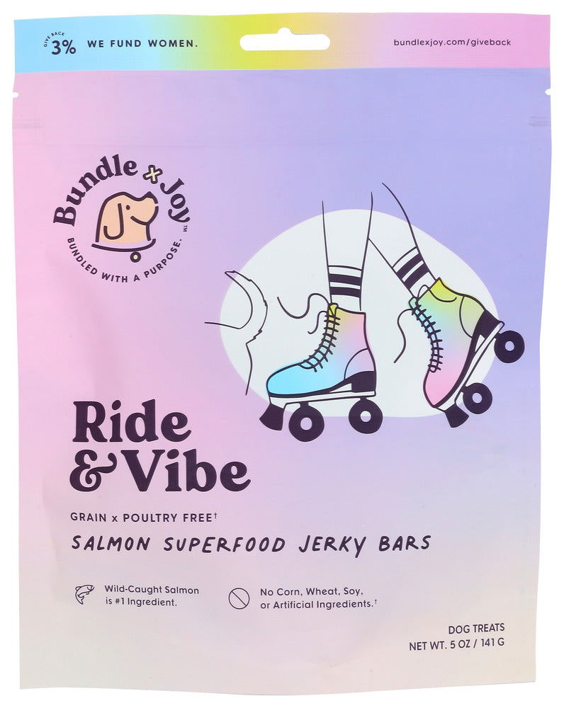 BUNDLE X JOY: Ride and Vibe Salmon Jerky Superfood Bars, 5 oz - No Brand For Less