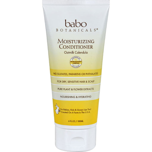 Babo Botanicals Conditioner Moisturizing Oatmilk 6 oz - No Brand For Less 