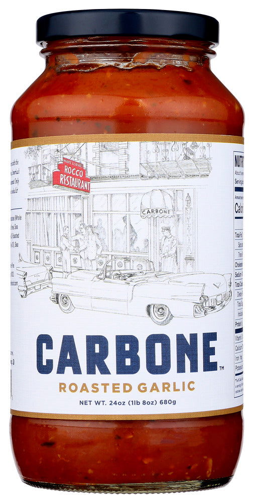 CARBONE: Sauce Roasted Garlic, 24 oz - No Brand For Less