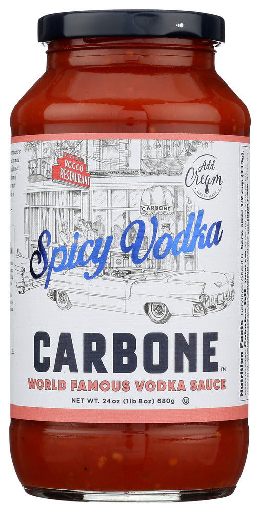 CARBONE: Spicy Vodka Pasta Sauce, 24 oz - No Brand For Less